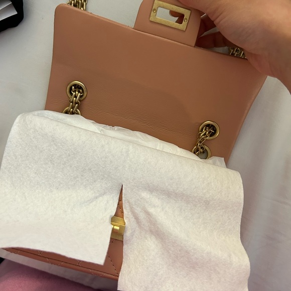 Brand New!!!! Authentic Chanel Reissue 2023 mini flap beige - Picture 2 of 3